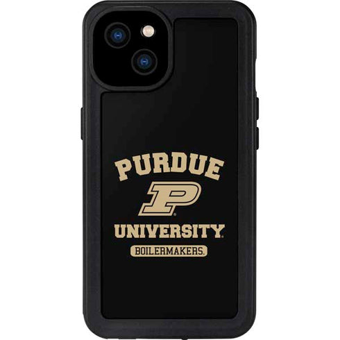 Purdue University Boilermakers iPhone 15 Plus Waterproof Case